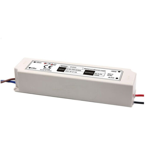 V-TAC VT-22101 Alimentation led slim 100W 24V 4.2A étanche IP67 en plastique - SKU 3101