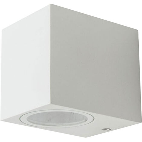 Support de spot mural LED carré V-TAC GU10 (max. 35 W) Blanc IP44 (1/5)