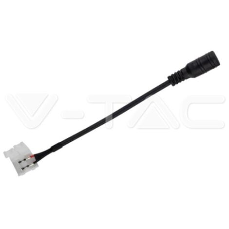 V-Tac – Connecteur flexible pour bande LED 3528 DC femelle – Résistant à l'humidité – Installation rapide – Compatible avec rubans LED 3528 (1/3)