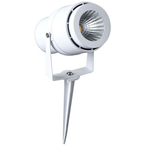 Projecteur de jardin LED V-TAC 12 W avec piquet, blanc, blanc chaud, IP65