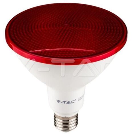 V-Tac – Ampoule led PAR38 E27 17W lumière rouge – Éclairage décoratif pour ambiance chaleureuse – 92065 - vt-1227