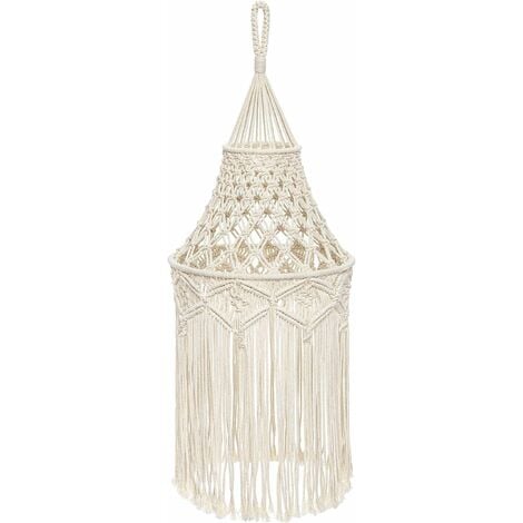 macrame lamp shade cover