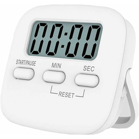 Kitchen Timer, Digital Kitchen Timer Magnetic Countdown Stopwatch Timer with Loud Alarm, Big Digit, Back Stand