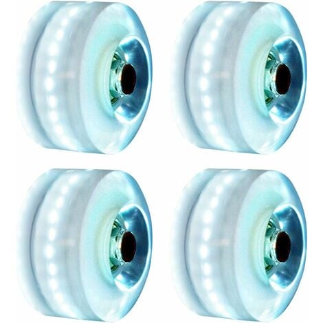 4 light up wheels for roller skates, light up wheels, suitable for double row skating and skateboard