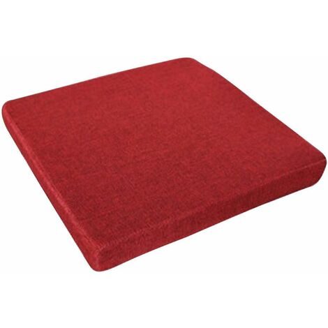1pc Solid Thickened 3d Square Seat Cushion, Simple Velvet Fabric