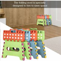 1 Piece Plastic Folding Stool, Small Folding Step Stool, Folding Stool for Children and Adults,