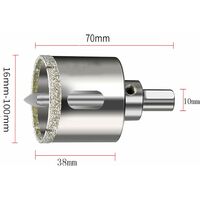 Diamond Tile Drill Bit - 35mm - Hole Saw with Center Drill for Tile Glass Porcelain Ceramic Marble