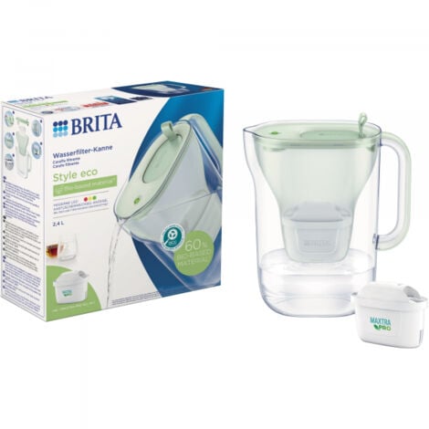 Brita 1x green inkl. Pro eco Wasserfilter All-in-1 Style Maxtra Wasserkanne