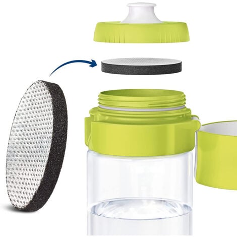 Brita Fill&Go Vital Trinkflasche mit Wasserfilter limone