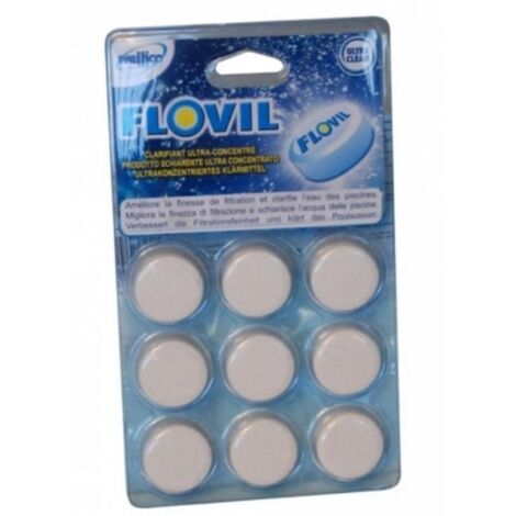 Clarifiant Ultra-Concentré - FLOVIL - 9 pastilles - FERRE PISCINES