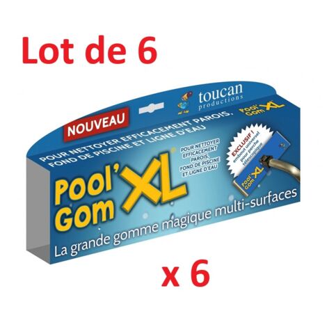 lot de 6 recharges pour Tête de Balais - Pool Gom XL - toucan