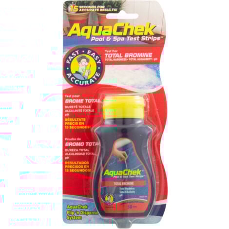 Aquachek Testeur 4 en 1 br+ph+alca+th - aquachek