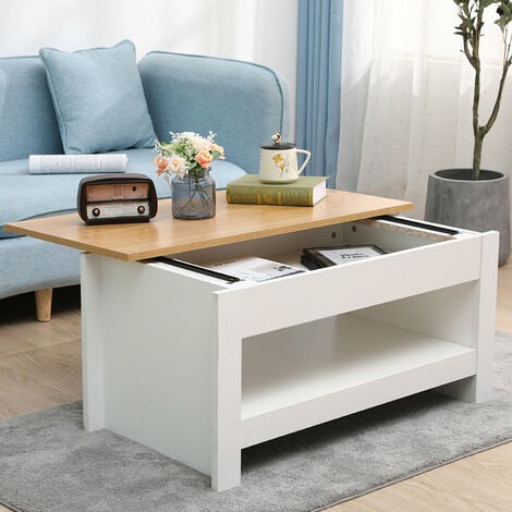 Furniture Hmd White Coffee Table With