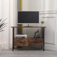 Industrial style deals corner tv stand