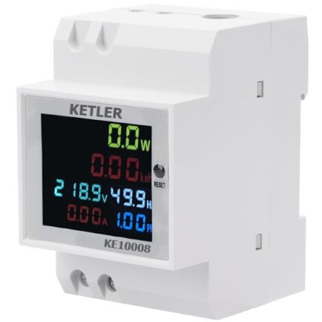 KETLER - KE10008 : Compteur électrique - Monophasé multifonctions 100 A - Simple tarif