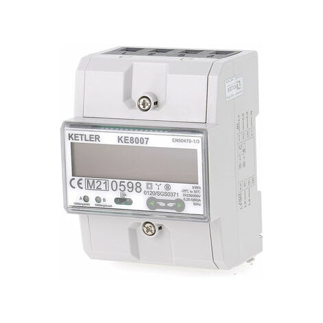 SJLERST Compteur d'énergie monophasé Compteur d'électrique numérique AC  40-300V 100A Compteur Electrique 1