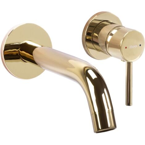 ROBINET DE LAVABO ENCASTRÉ REA OWEN GOLD + BOX