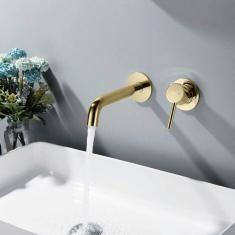ROBINET DE LAVABO ENCASTRÉ REA OWEN GOLD + BOX