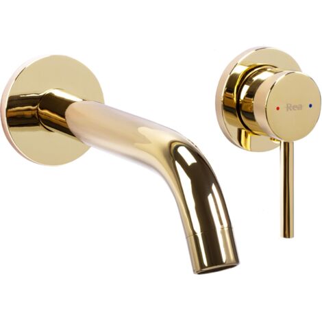 ROBINET DE LAVABO ENCASTRÉ REA OWEN GOLD + BOX