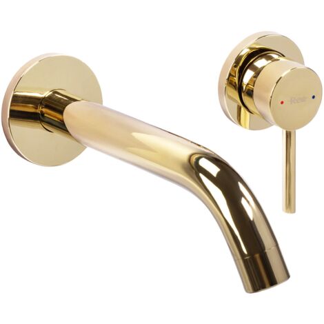 ROBINET DE LAVABO ENCASTRÉ REA OWEN GOLD + BOX