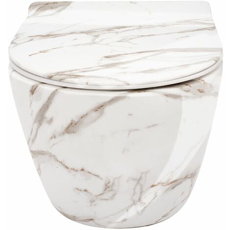 CUVETTE WC SUSPENDUE REA CARLOS SLIM LAVA SHINY