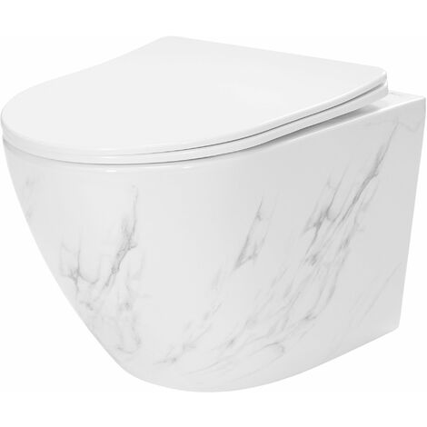 CUVETTE WC SUSPENDUE REA CARLOS NATURE MARBLE