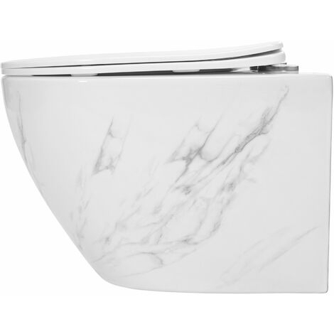 CUVETTE WC SUSPENDUE REA CARLOS NATURE MARBLE