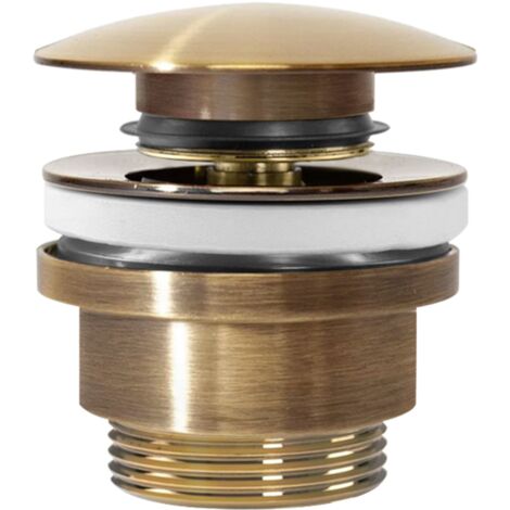 BONDE DE LAVABO UNIVERSEL CLIC-CLAC REA GOLD ANTIQUE
