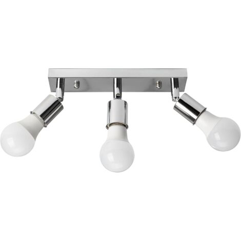 PLAFONNIER APP700-3C SPOTLIGHT CHROME 3-POINTS DE LUMIÈRE E27 25X10CM (1/5)