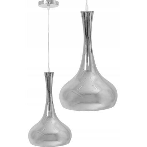 LAMPE SUSPENDUE APP281 MÉTAL CHROME E27 1-POINT LUMINEUX (1/4)