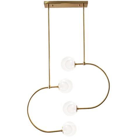 LAMPE SUSPENDUE APP639-4CP BALLE OR 4-POINTS DE LUMIÈRE G9 65X74CM (1/5)