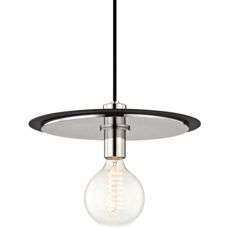 LAMPE SUSPENDUE APP1214-1CP NOIR MÉTAL E27 1-POINTS DE LUMIÈRE (1/5)