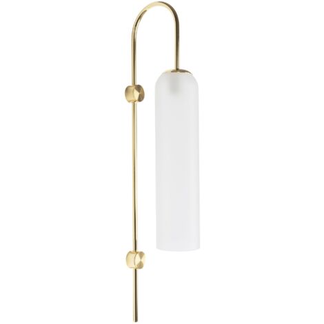 Toolight – Applique murale enfant en verre or – 1 point de lumière E27 – Dimensions 19,5 x 9,5 x 76 cm – Résistante aux rayures et dommages - 1-POINTS (1/5)