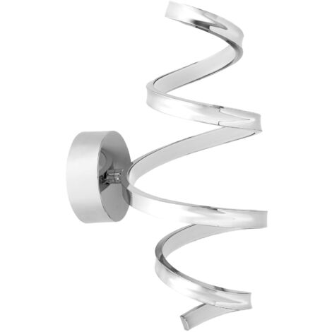 APPLIQUE MURALE APP828-W SPRING CHROME LED SPIRALE 1-POINTS DE LUMIÈRE 18 W 10X15X35CM (1/5)