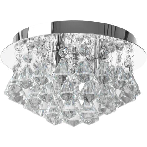 PLAFONNIER APP1039-3C CRISTAL CHROME 3-POINTS DE LUMIÈRE G9 25X25X14,5CM (1/5)