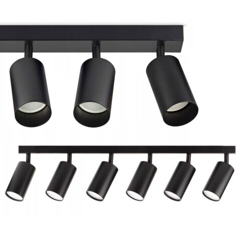 LAMPE SUSPENDUE APP1242 SPOTS MÉTAL NOIR GU-10 6-POINTS LUMINEUX (1/5)