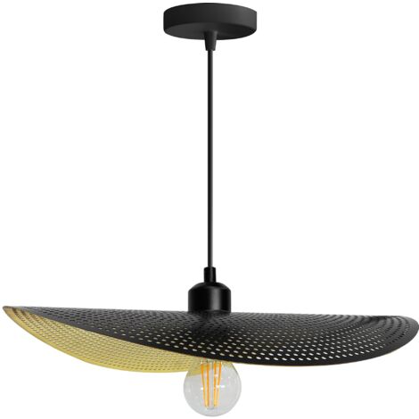 LAMPE SUSPENDUE APP1469-1CP NOIR/OR E27 (1/5)