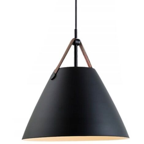 LAMPE SUSPENDUE APP156 BUFFO CLOCHE MÉTAL NOIR E27 1-POINT LUMINEUX (1/5)