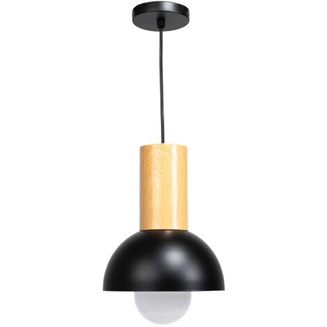 LAMPE SUSPENDUE APP1083-1CP NOIR BRUN E27 1-POINTS DE LUMIÈRE (1/5)