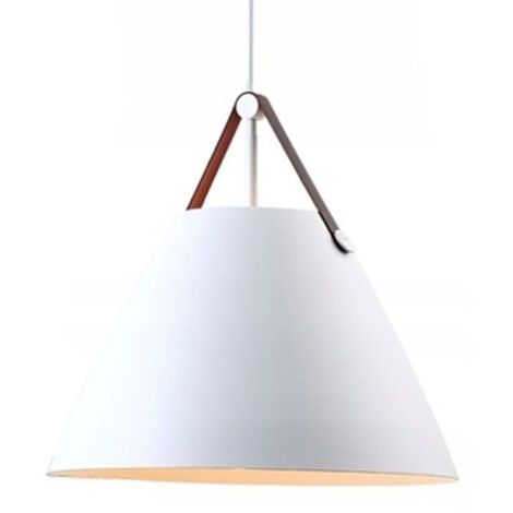 LAMPE SUSPENDUE APP157 BUFFO CLOCHE MÉTAL BLANC E27 1-POINT LUMINEUX (1/5)