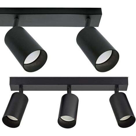 LAMPE SUSPENDUE APP1243 SPOTS MÉTAL NOIR GU10 3-POINTS LUMINEUX (1/5)