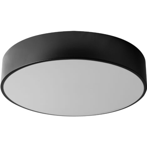 PLAFONNIER APP644-4C ROND NOIR 50X8 CM 5-POINTS DE LUMIÈRE E27 (1/5)