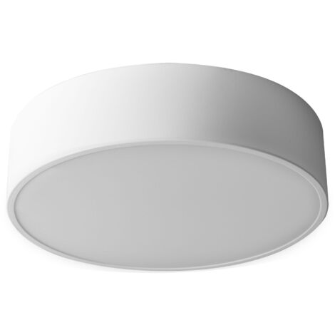 PLAFONNIER APP641-2C ROND BLANC 30X8 CM 3-POINTS DE LUMIÈRE E27 (1/5)