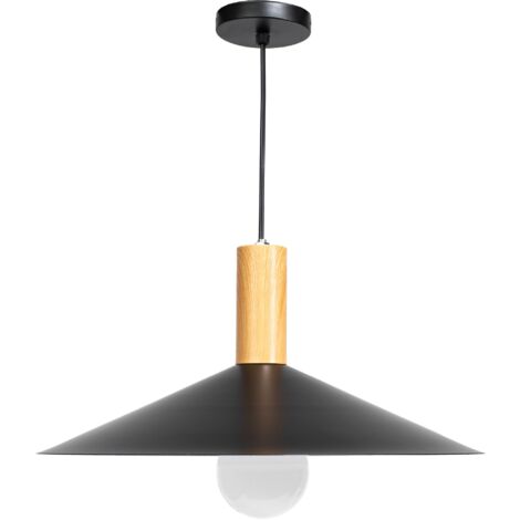 LAMPE SUSPENDUE APP1084-1CP NOIR BRUN E27 1-POINTS DE LUMIÈRE (1/5)