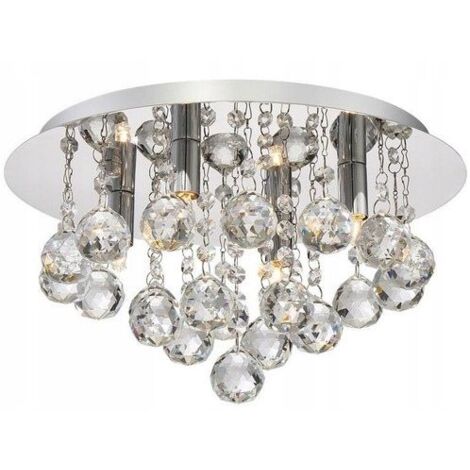 PLAFONNIER APP403-C CRISTAL GLAMOUR 4-POINTS DE LUMIÈRE G9 25X25X16,5CM (1/5)