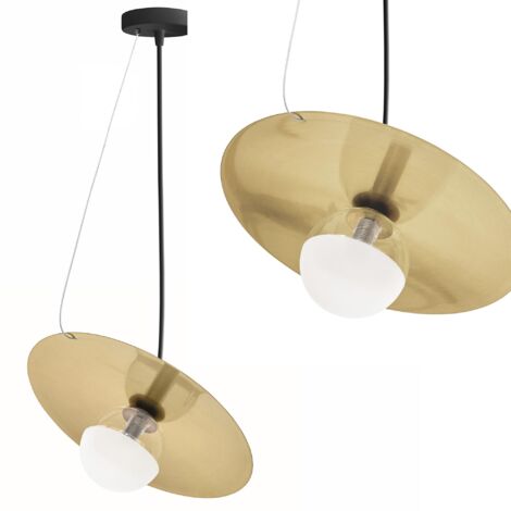 LAMPE SUSPENDUE APP1417-CP NOIR OR G9 (1/5)