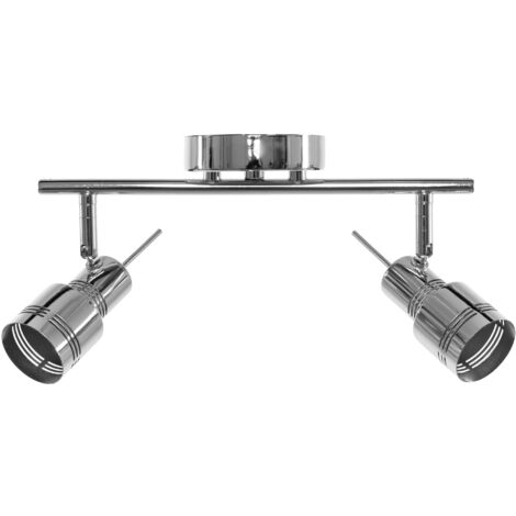 PLAFONNIER APP746-2C SPOTLIGHT 2 CHROME 2-POINTS DE LUMIÈRE GU-10 18X36CM (1/5)