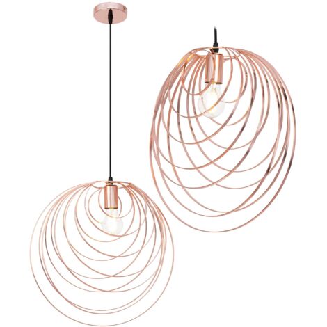 LAMPE SUSPENDUE APP427-1CP GÉOMÉTRIQUE ROSE OR 1-POINTS DE LUMIÈRE E27 40,5X40,5X39CM REGLABLE (1/5)