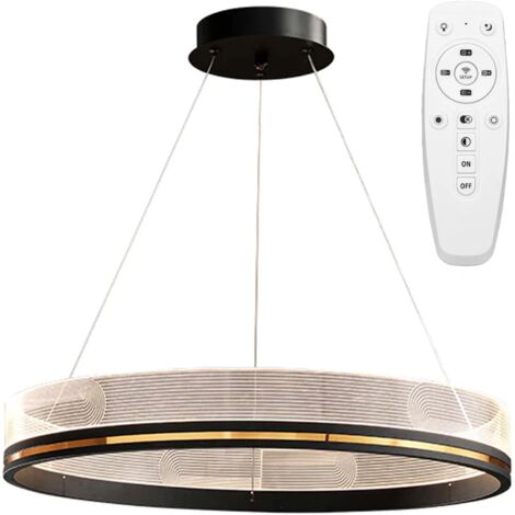 LAMPE SUSPENDUE APP1192-CP 60cm NOIR OR MÉTAL PLASTIQUE LED (1/5)