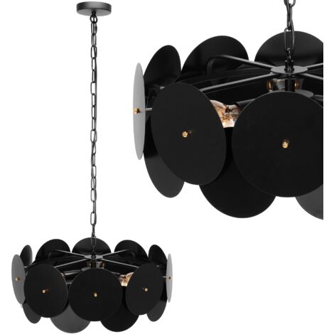 LAMPE SUSPENDUE APP1307-CP NOIR E27 (1/5)